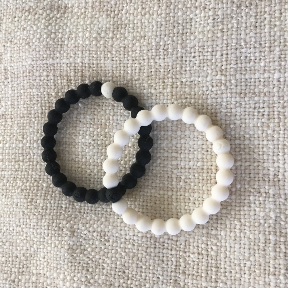 LOKAI Bracelets - Set of 2 Black and White
